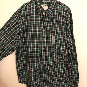 Eddie Bauer NWT plaid button up Tall Large